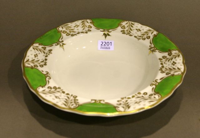 Appraisal: A Copeland and Garrett felspar porcelain dessert dish circa with