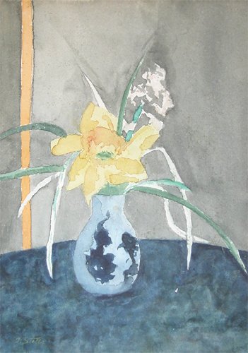 Appraisal: Still Life with Flowers and Daffodil Artist Stella Joseph American