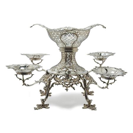 Appraisal: George III Silver Epergne Estimate -