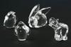 Appraisal: FIGURINES - Lot of four signed Steuben clear glass figurines