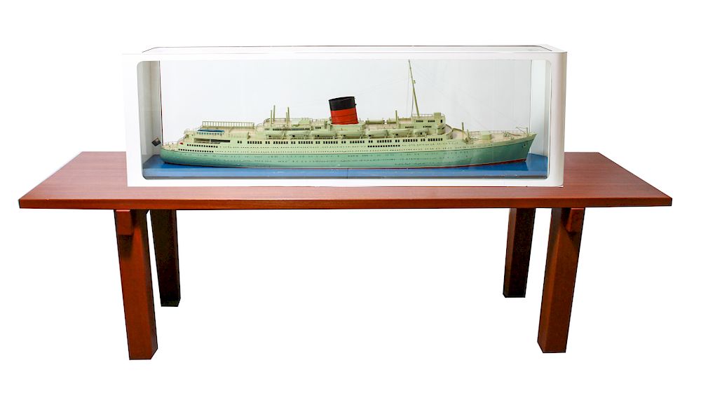 Appraisal: RMS Caronia Cunard Ocean Liner Large Ship Model RMS Caronia