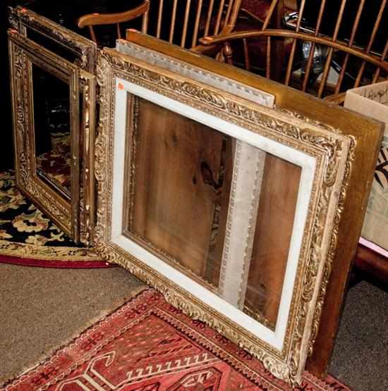 Appraisal: Six assorted giltwood frames Estimate - No condition report supplied