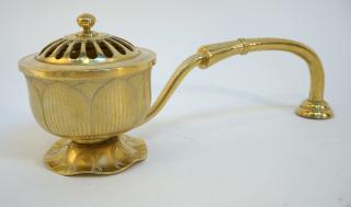 Appraisal: Solid Brass Japanese Censer Solid Brass Japanese Censer Decorated with