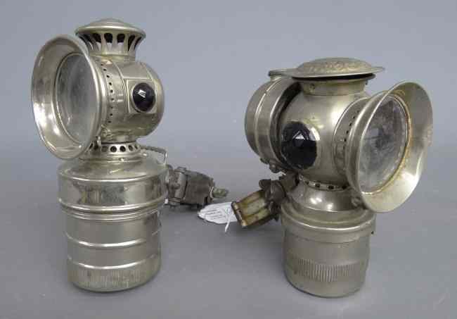 Appraisal: Lot Carbide Lamps ''SOLAR'' good cond missing jet burner retains