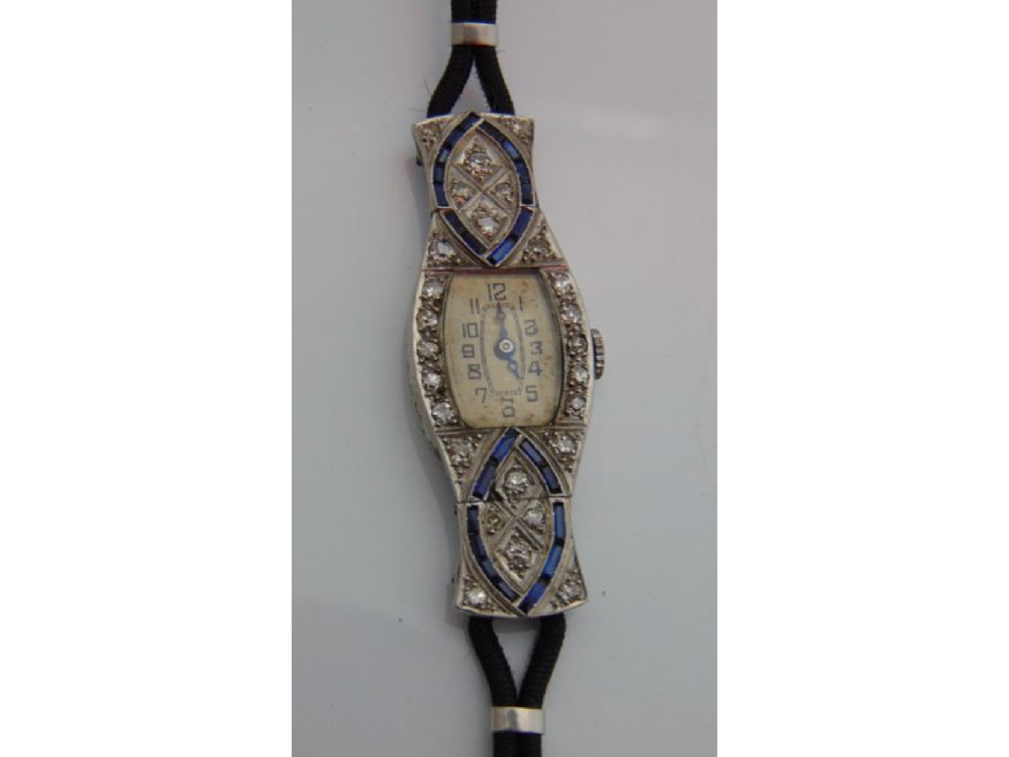 Appraisal: A lady's Art Deco wristwatch Sapho Watch Co the tonneau