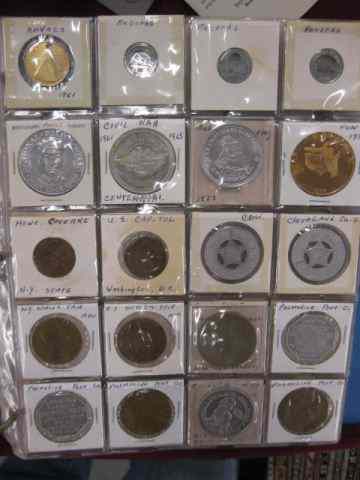 Appraisal: Collection of Tokens Medals Relateditems advertising transportation good for gaming