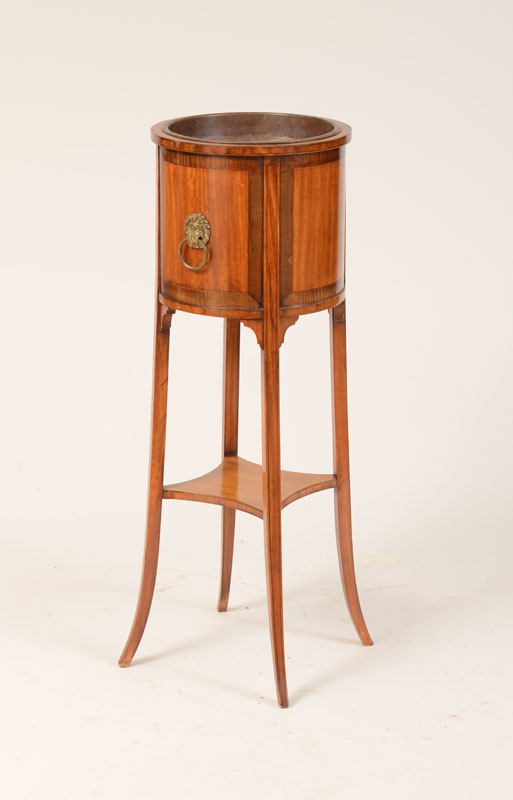 Appraisal: George III Style Gilt-Metal-Mounted Mahogany Wine Cooler With a brass