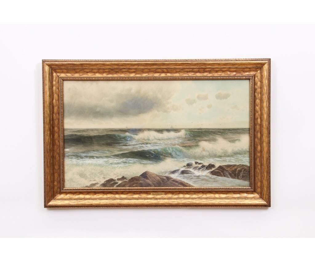 Appraisal: George Howell Gay - American maritime artist watercolor seascape of