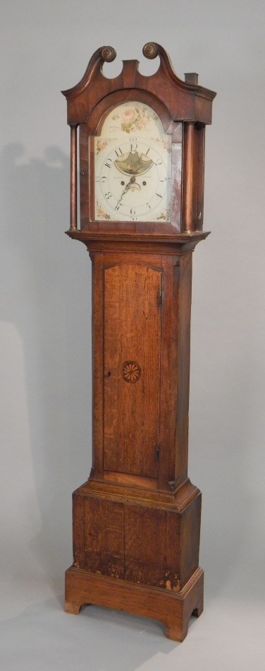 Appraisal: Marshall Lincoln a mid- thC longcase clock the painted dial