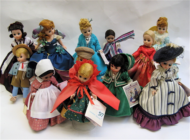 Appraisal: TWELVE COLLECTIBLE MADAME ALEXANDER DOLLS one is from the Portettes