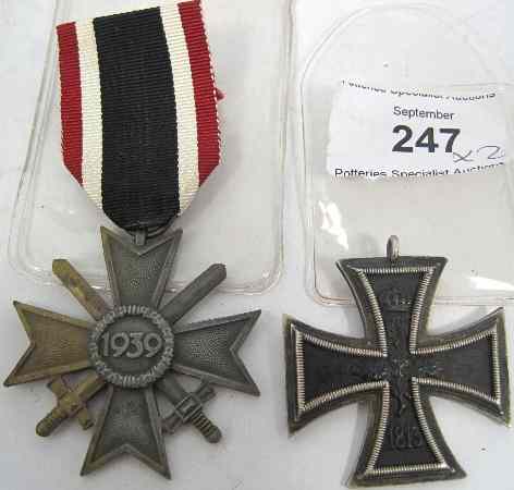 Appraisal: Military Medals German WW Iron Cross with dates German WW