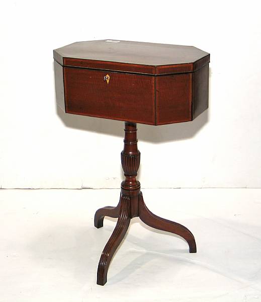 Appraisal: A Regency mahogany sewing table first quarter th century