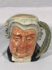 Appraisal: A Royal Doulton character jug 'The Lawyer' model D printed