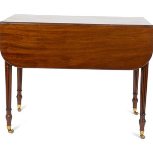 Appraisal: A Regency Mahogany Drop Leaf Table TH CENTURY Height x