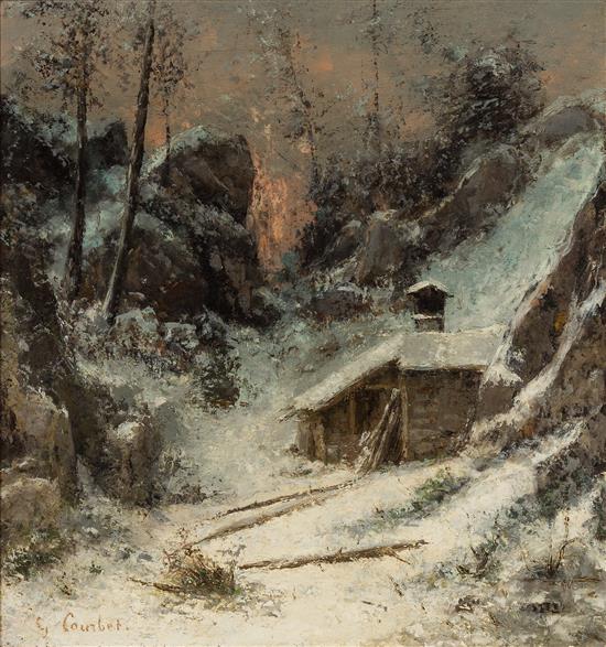 Appraisal: Sale Lot Attributed to Gustave Courbet French - Effet de