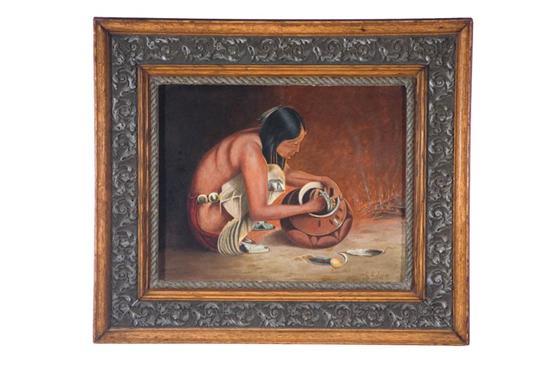 Appraisal: PAINTING AFTER THE TREASURE JAR BY E I COUSE NEW