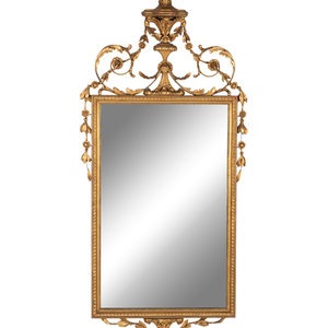 Appraisal: A George III Style Giltwood Mirror Mid- th Century Height