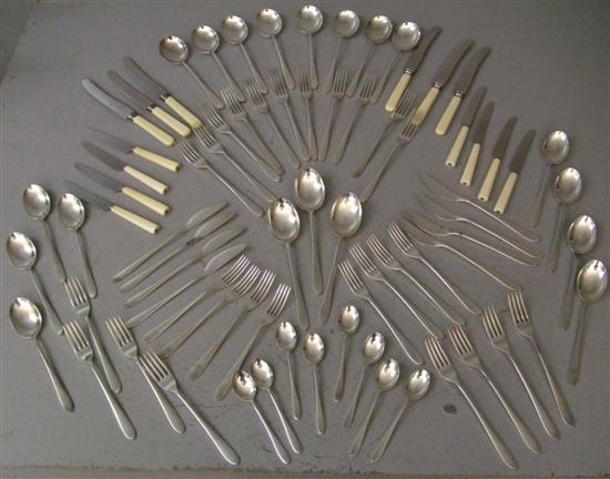 Appraisal: Modern Walker and Hall matching canteen of cutlery comprising eight