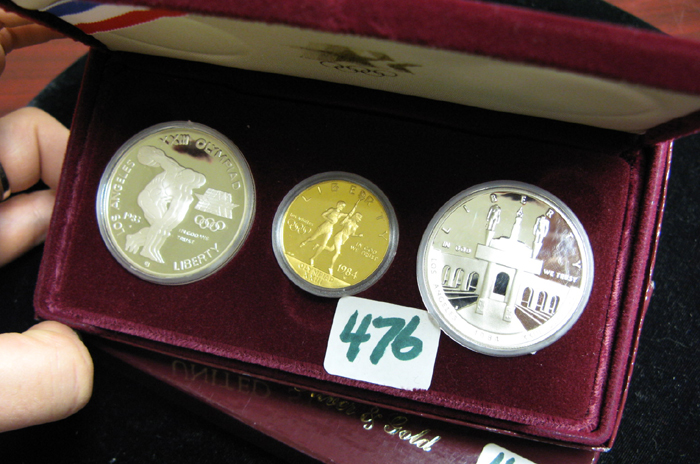 Appraisal: U S COMMEMORATIVE SILVER GOLD PROOF SET commemorating the Olympics