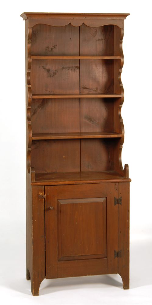 Appraisal: ANTIQUE AMERICAN DIMINUTIVE HUTCH CUPBOARD First Quarter of the th