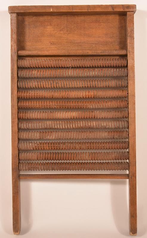 Appraisal: Mother Hubbard's Patent Roller Washboard Vintage Wooden Mother Hubbard's Patent