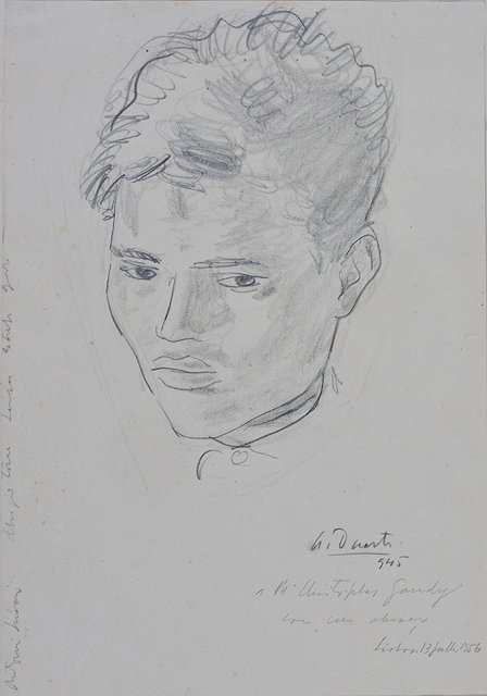 Appraisal: GINO DANTI - Portrait of a boy signed and dated