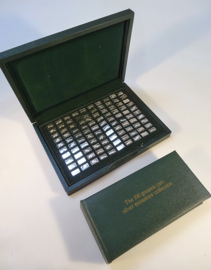 Appraisal: A John Pinches Greatest car silver miniature ingot collection in