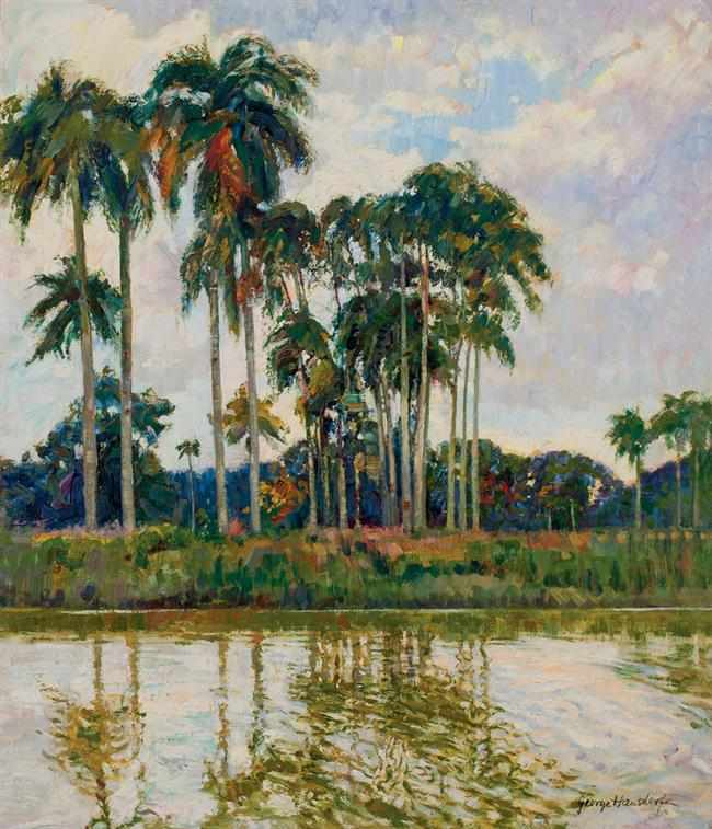 Appraisal: GEORGE HAUSDORF American - ''Dominican Reflections'' oil on board signed