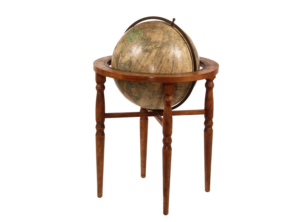 Appraisal: GLOBE ON FLOOR STAND - th c Terrestrial Globe on