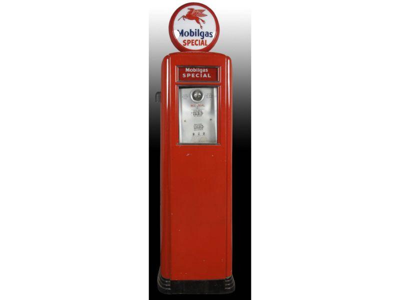 Appraisal: Red Mobilgas Special Gas Pump Description '' x '' Condition