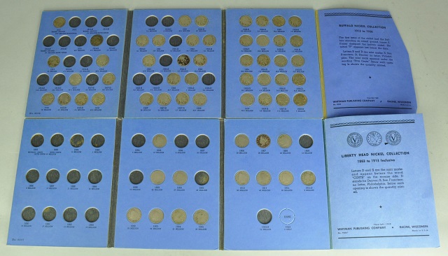 Appraisal: Liberty Head Buffalo Nickel GroupIn Whitman Folders Liberty Nickels mostly