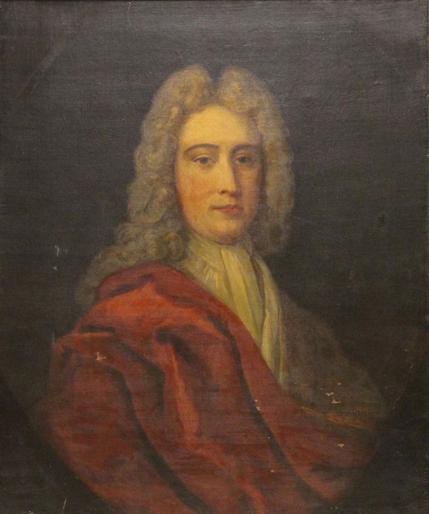 Appraisal: MANNER of Sir Godfrey Kneller Oil on Canvas Portrait of