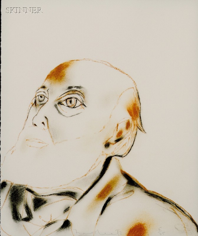 Appraisal: Francesco Clemente Italian American b Untitled from the GELDZAHLER PORTFOLIO