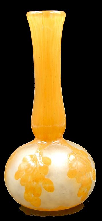 Appraisal: Unusual Le Verre France Cameo Glass Vase Le Verre France