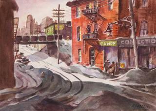 Appraisal: Watercolor Henry Martin Gasser Henry Martin Gasser American - Candy