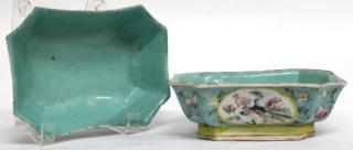 Appraisal: Pair of Rectangular Chinese Export Porcelain Bowls Late th century