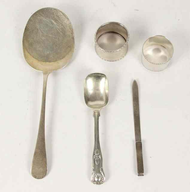 Appraisal: A mince pie server Asprey London a Victorian jam spoon