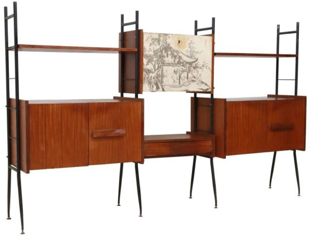 Appraisal: Italian mid-century modern modular wall unit Mobili Artigiani Arredamenti Ruggero