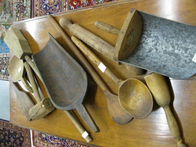 Appraisal: Wooden Kitchen Utensils Related items