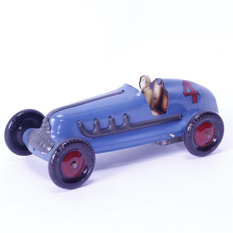 Appraisal: Pressed Steel Windup MARX Blue Indy Midget Racer Race Car