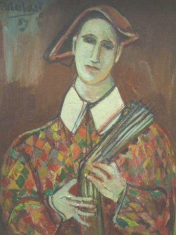 Appraisal: TSCHACBASOV Nahum O B Harlequin Signed Size x Condition Good