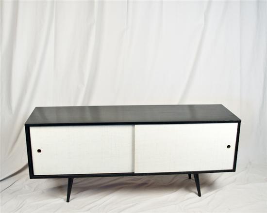 Appraisal: Paul McCobb Planner Group Ebonized Credenza H W D