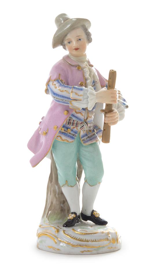 Appraisal: Sale Lot A Meissen Porcelain Figure depicting a musician with