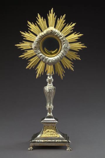 Appraisal: Austro-German Parcel-Gilt Silverplate Monstrance first quarter th century in the