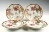 Appraisal: DISHES - Qianlong period four famille rose octagonal pudding dishes