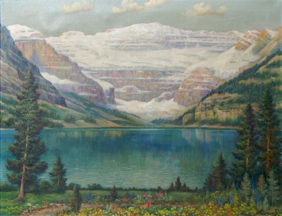 Appraisal: Andreas Roth German - Lake Louise