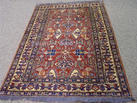 Appraisal: PERSIAN HAND WOVEN KAZAK RUG - X