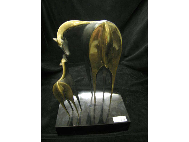 Appraisal: Suzanne Sable Bronze Horses of