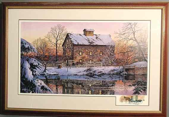 Appraisal: Framed and matted Richard Bollinger limited edition print of a