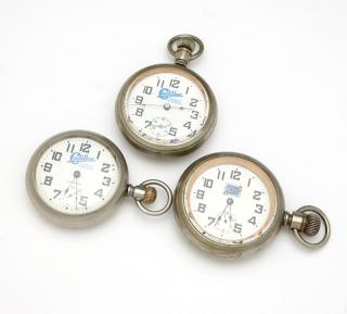 Appraisal: Group of automobile advertising pocket watches Each with vehicle maker's